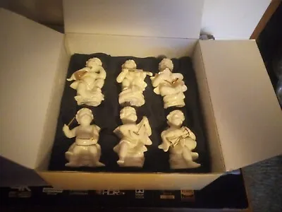 Mikasa Holiday Elegance 6 Angels/Cherub  Figurines FK001/715 In Original Box • $34.75