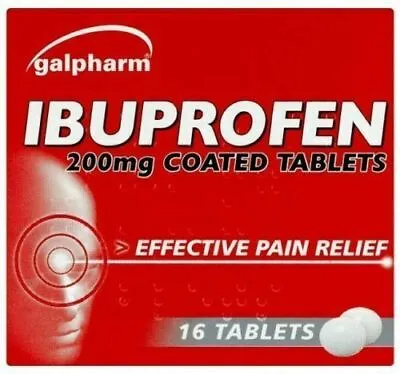 16 Ibupr0fen 200mg Tablets - Pain Relief - Migraine - Maximum Order Quantity '2' • £1.49