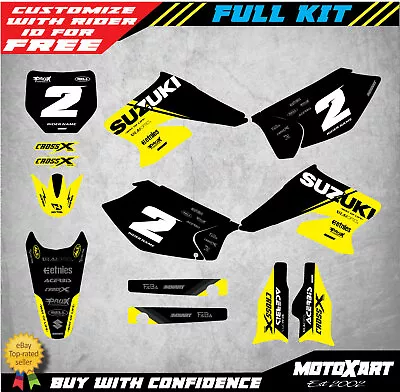 Custom Decal Kit To Fit Suzuki RMZ 250 2004 2005 2006 BASE STYLE Stickers • $299.90