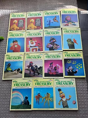 The Sesame Street Treasury Book Lot #1-14 Missing #10 Vintage 1983 15x Book Lot • $26.99