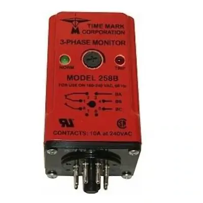 Time Mark Corp. 3-Phase Monitor 258B-240VAC • $100