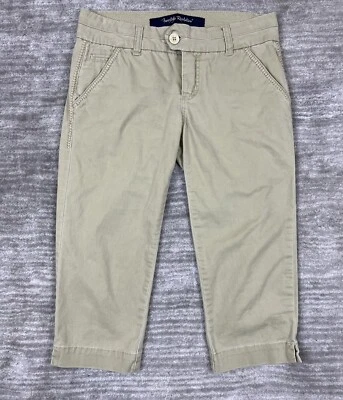 $12.99 • Buy Freestyle Revolution Pants Juniors 5 Tan Capri Khaki Embroidered