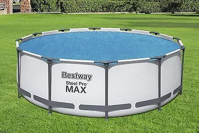 Bestway Solar Pool Cover For Fast Set Steel Pro Paddling Swimming Pool -12ft • £21.85