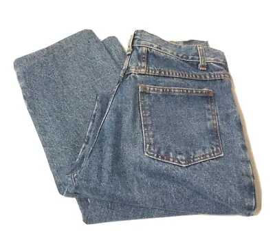 Vtg Ivy Wear Denim Jeans Size 11/12 Tapered Leg Regular Fit 28x27  Made In USA  • $32.40