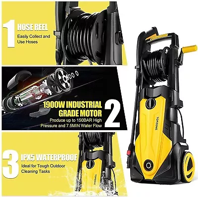 £84.99 • Buy Electric Pressure Washer 3500 PSI /150 BAR Water High Power Jet Wash Patio Car