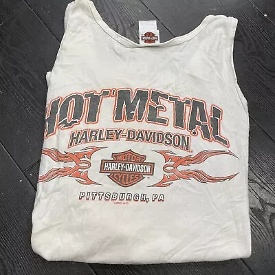 T-Shirt Harley Davidson Size ~ XL 2007 Pittsburg PA Hot Metal Tank • $30