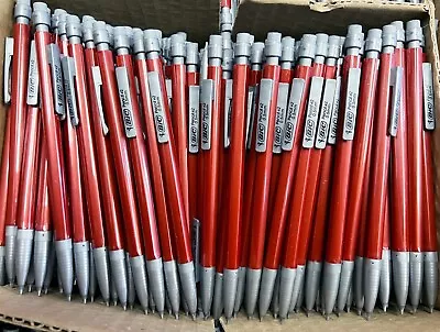 100 Bic Mechanical Pencil 0.5mm Mechanical Pencil Lot Of 100 NEW RED • $15.76