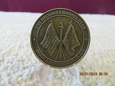 History Channel Club Challenge Coin Civil War Flags • $9.95