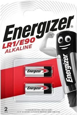 2 X Energizer LR1 E90 Batteries Alkaline 1.5V AM5 MN9100 4001 N LR01 • $9.09