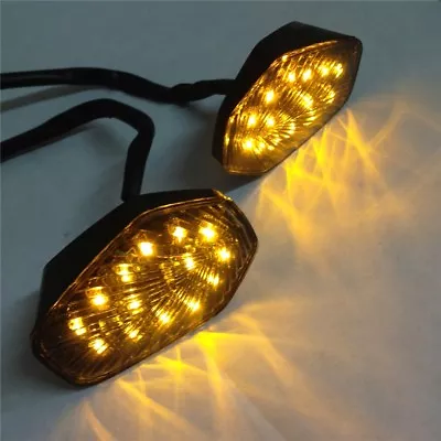 Clear LED Turn Signal Lights For SUZUKI GSXR 600 750 1000 2001 2002 2003 2004 • $13.09