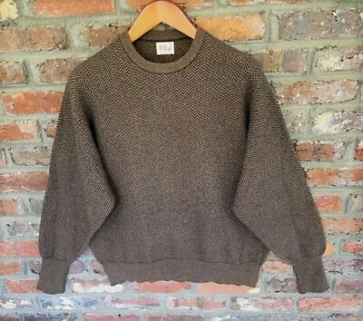 N.Peal 100% Cashmere Classic Crewneck Sweater Dark/Light Brown XL/XXL • $249