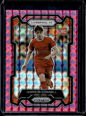 Panini  Prizm 2023-2024 James Mcconnell Liverpool Pink Mosaic Rookie • £0.99