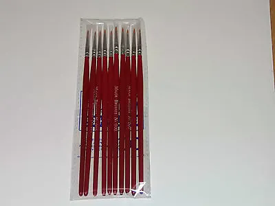  SABLE MODELLNG FINE PAINT  BRUSHES  SIZE 00  MODEL Pack Of 10- AIRFIX REVELL • £7.49