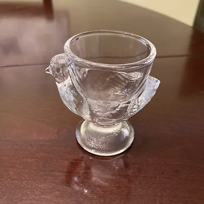 Vintage Arcoroc France Clear Glass Easter Chicken/Hen Egg Cup • $3.75