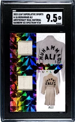 2023 MUHAMMAD ALI Leaf Superlative Aristocracy Dual DRESSING ROBE /10 SGC 9.5 • $199.99