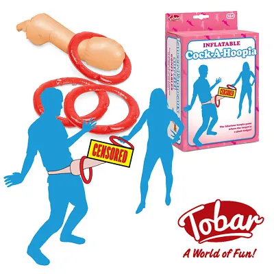 Naughty Adult Inflatable Cock A Hoopla Willy Toss Novelty Game Hen Party Stag Do • £12.10