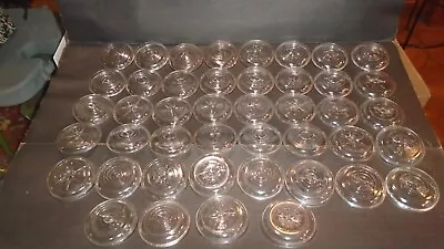 Vintage Mason/jelly Jar Glass Lids Canning Jar Lot Of 44 • $55