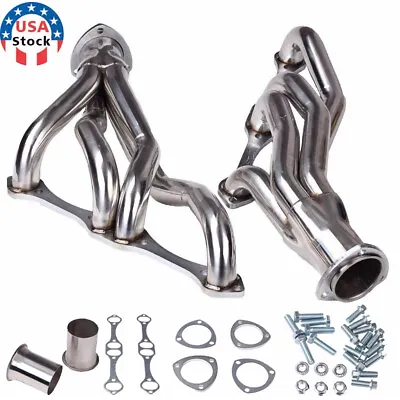 Short Tube Header For Chevy Small Block V8 Engine 262 265 283 305 327 350 400 SS • $166.25