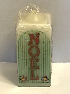 Vtg Jasco Christmas Message Bayberry Scent Noel Candy Canes Candle  • $7.99