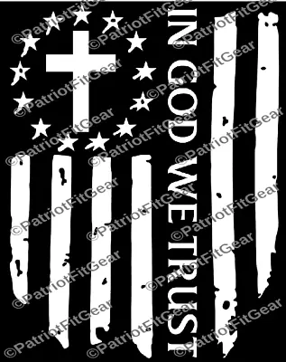 In God We TrustAmerican FlagWe The PeopleFaith Family FreedomVinyl Decal • $5.95