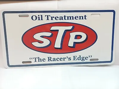 STP Racers Edge OIL TREATMENT Custom License Plate Vintage Looking • $14.50