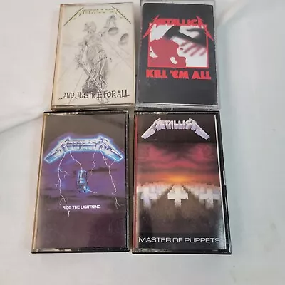 Metallica Lot Of 4 Vintage Cassette Tapes And Justice Kill Em All Master Ride • $40