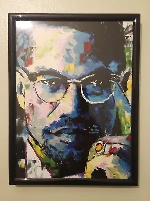 Malcolm X Picture Framed fine Art contemporary Art History • £17.25