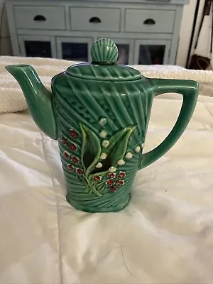 Vintage Green Majolica Teapot • $15