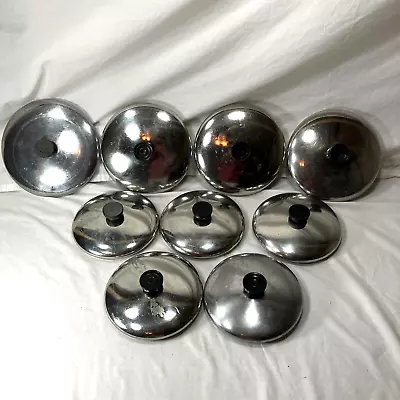(9) Revere Ware LIDS ONLY REPLACEMENT Lot Skillet Fry Pan Stock Pots 9 Pieces • $28