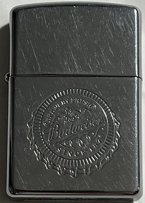 $34.99 • Buy Zippo 2002 Budweiser Chrome Lighter Vintage Brewery Fresh Free Shipping