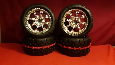 Vantage Wheels Tires 17mm Traxxas Tmaxx Emaxx Revo Erevo Summit Hpi Savage • $69