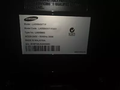 55  Samsung HD LCD TV Series 6 LA55B650T1FXXY • $365