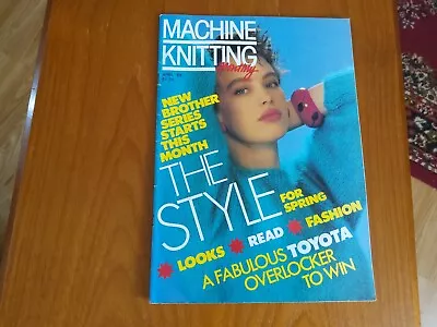 Machine Knitting Monthly Magazine April 1989 • £4.50