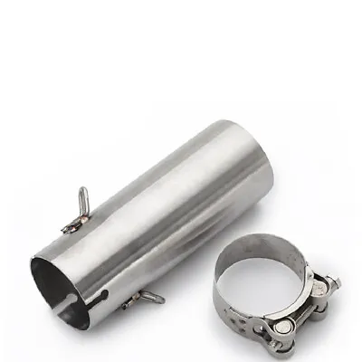 Motorcycle Slip-on 51mm Exhaust Muffler Middle Link Pipe For Yamaha YZF-R6 06-14 • $48.70