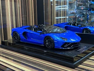 1/18 Resin Lamborghini Aventador Ultimae Roadster Blue By MR • $689.99