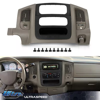 Center Dash Radio Trim Air Vent Bezel Panel Beige/Black Fit For 2002-2005 Ram • $134.89