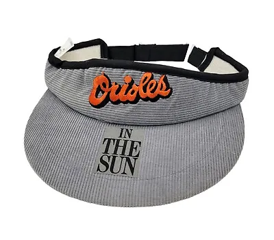 Vintage Baltimore Orioles  In The Sun  Corduroy Wide Brim OSFM Visor Hat Cap  • $16.95