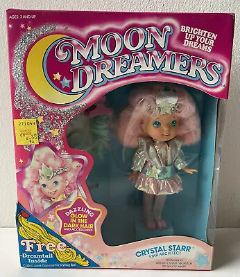 Vintage Hasbro Moon Dreamers Crystal Starr Star Architect Doll 1986 New In Box • $189.99