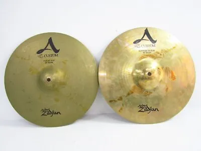 Zildjian A Custom Top Hi Hat & Bottom 14”/36 Top & Bottom High Hat Cymbal  • $393.66