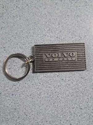 RARE Vintage VOLVO Keychain / Fob “VOLVO On Call” Metal Tag Identification Badge • $8.99