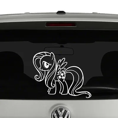 My Little Pony Fluttershy Outline Vinyl Decal Sticker Car Window • £9.45