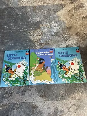 Lot Of 3 Disney Wonderful World Of Reading Books (Hardcover Vintage) Hiawatha • $7.50