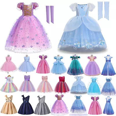Kids Baby Girls Fairy Cosplay Princess Dress Cocktial Party Tulle Tutu Dresses • $19.29