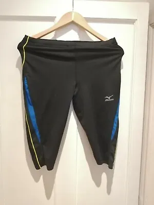 Mizuno Running Lycra Leggings/Tights Long (Medium) Reflective Detail & Pockets • £15.50