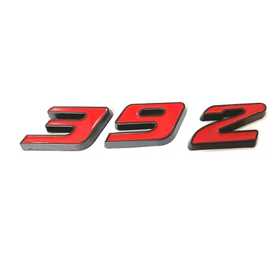 BLACK Red Metal 392 Car Emblem Fender Badge Sticker For VIPER Hemi • $9.99