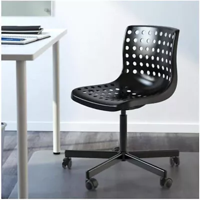 Ikea Black Sporren/Skalberg Swivel Desk Office Chair. Height Adjustable • £15