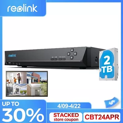 Reolink NVR 8CH 12MP 8MP PoE Security Camera System Network Video Recorder • $379.99