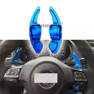 Fit 2010-14 Volkswagen Steering Wheel Shift Paddle DSG Shifter Extension-Blue • $24.99