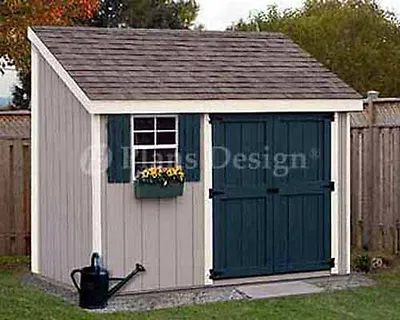 4' X 10' Storage Utility Garden Shed / Building  Plans Design #10410 • £18.01