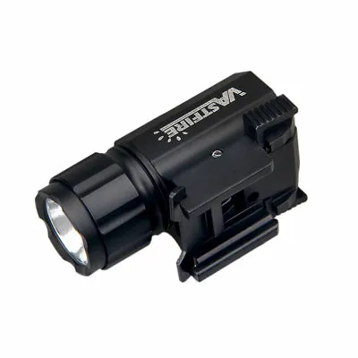 $37.99 • Buy Tactical LED Light Pistol Gun Flashlight Compact Torch 20mm Rail Mount 600LM